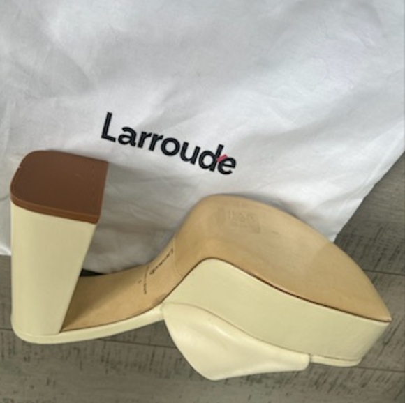 Brand New Dolly Mule In Ivory Leather - Picture 4 of 5